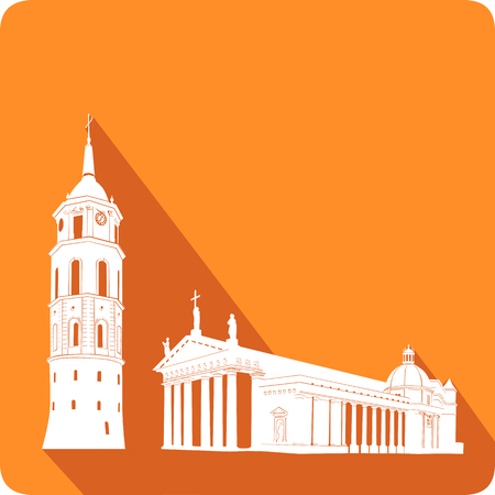 symbol of Lithuania, vector illustrationのイラスト素材