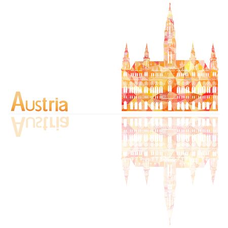 a symbol of Austria, vector illustrationのイラスト素材