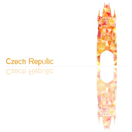 symbol of the Czech Republic, vector illustrationのイラスト素材