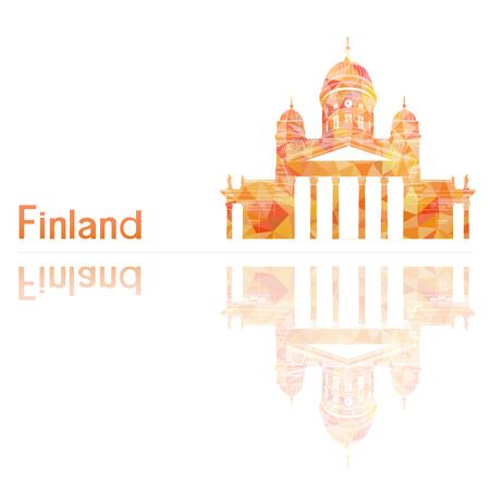 symbol of Finland, vector illustrationのイラスト素材