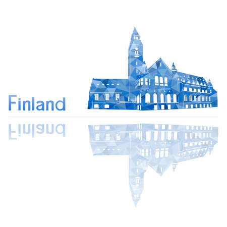 symbol of Finland, vector illustrationのイラスト素材