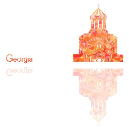symbol of Georgia, vector illustrationのイラスト素材