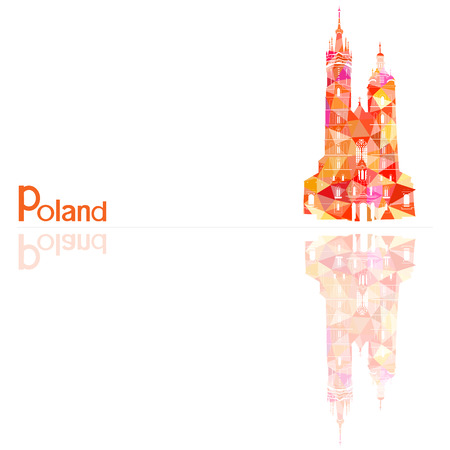 symbol of poland, vector illustrationのイラスト素材