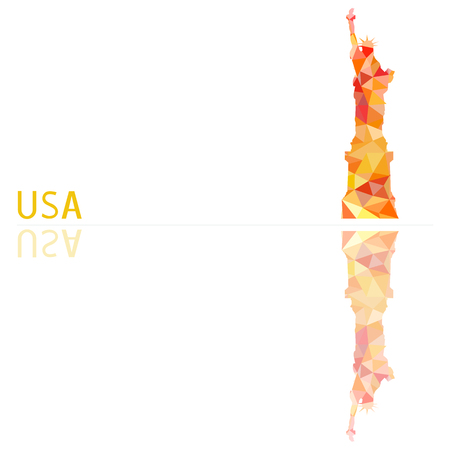 symbol of the United States, vector illustrationのイラスト素材