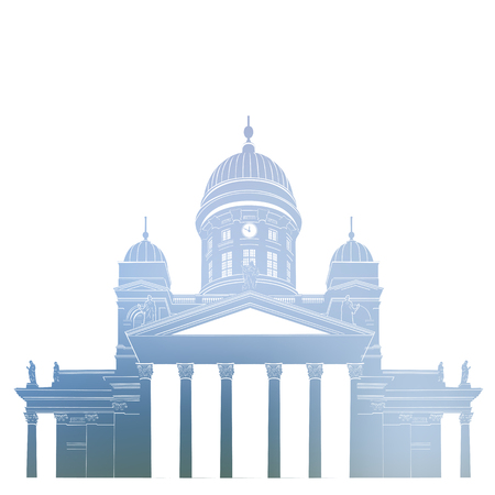 symbol of Finland, vector illustrationのイラスト素材