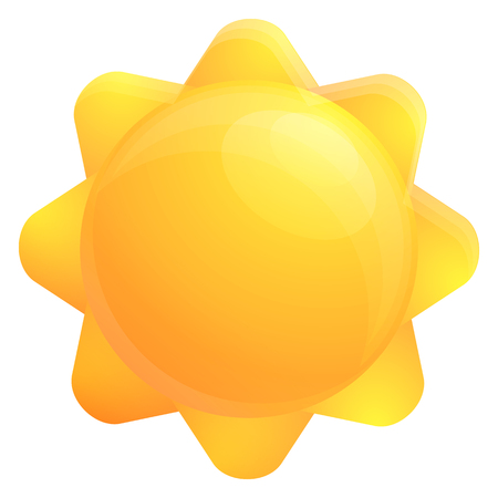sun icon, vector illustrationのイラスト素材