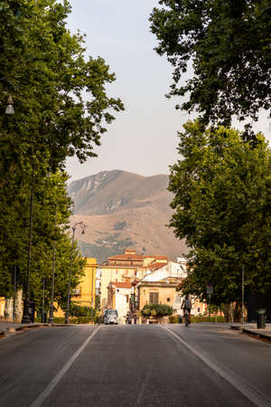 street of the city of palermo in sicily