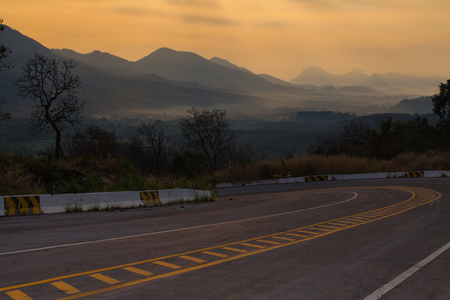 romantic of the sunsetの写真素材