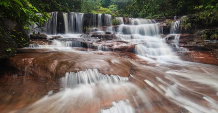 Beautiful waterfall in Phu Lungka national park, Thailand.の写真素材