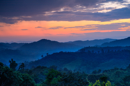 Landscape of Phu- lang-ka, The magic valley  in Payao province, Thailand.の写真素材