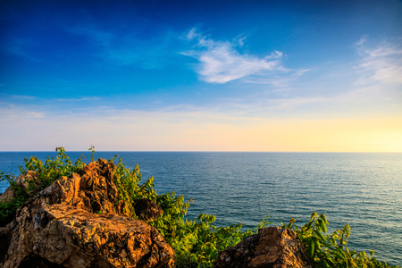 Beautiful coastal landscape in summer.の写真素材