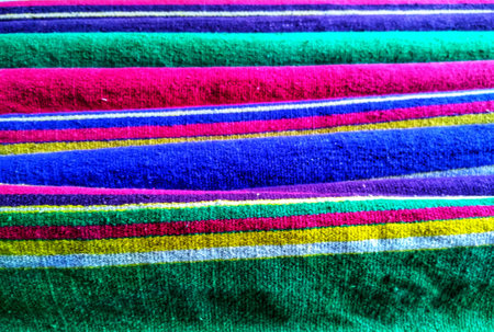 Colorful towels background. Close up of multicolored towels.の写真素材