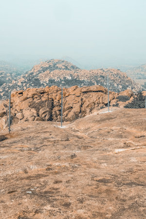 Aerial view of Hampi, Karnataka, India.の写真素材