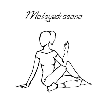 Vector illustration with indoor online physical exercises.のイラスト素材