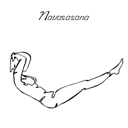 Vector illustration with indoor online physical exercises.のイラスト素材