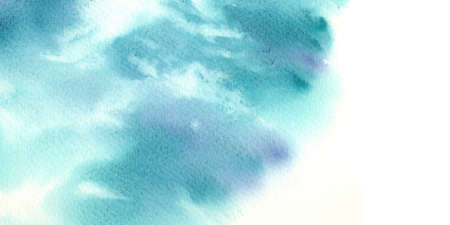 Hand drawn watercolor abstract wet paint business card template.の写真素材