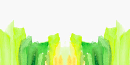 Hand drawn watercolor abstract business card template.の写真素材