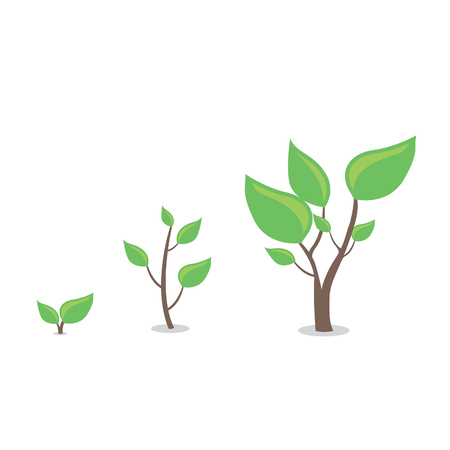 Cartoon Plants Growingのイラスト素材