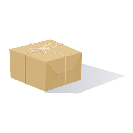 Cartoon Wrapped Packageのイラスト素材