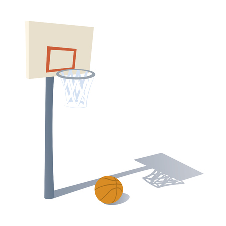 Cartoon Basketball Ringのイラスト素材