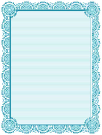 Blank printable certificate frame / templateのイラスト素材