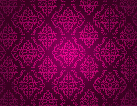 A purple damask pattern background / decorative wallpaperのイラスト素材