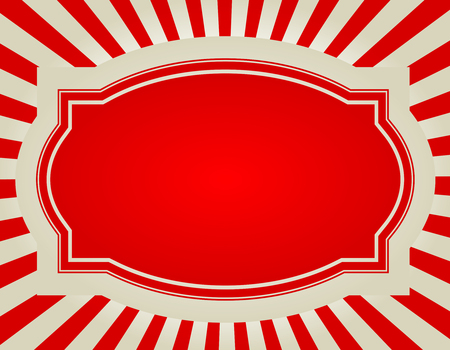 Red retro burst background with frame great for wedding valentines day designsのイラスト素材
