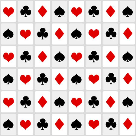 playing cards suit. seamless backgroundのイラスト素材