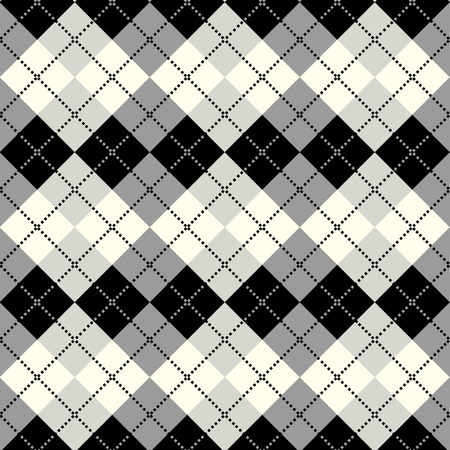 Seamless argyle pattern. Diamond shapes background. Vectorのイラスト素材