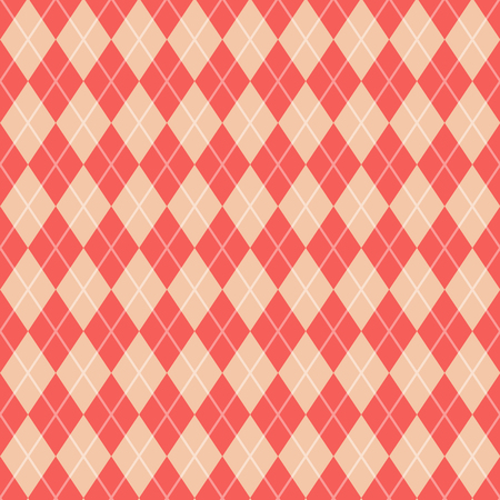 Seamless argyle pattern. Diamond shapes background. Vectorのイラスト素材