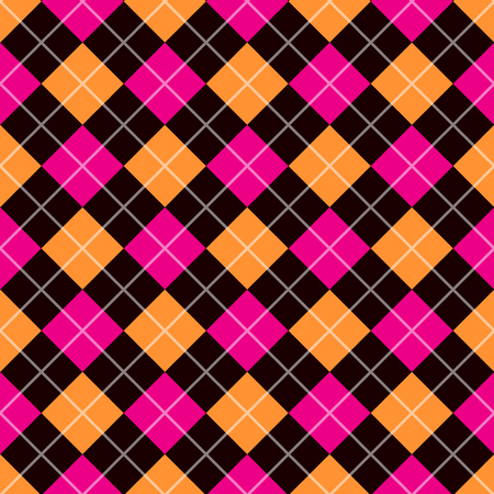 Seamless argyle pattern. Diamond shapes background. Vectorのイラスト素材