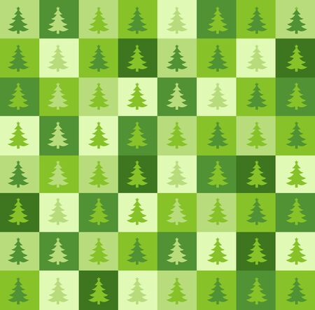 Christmas seamless pattern with christmas treesのイラスト素材