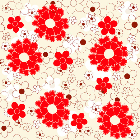 Flower / floral seamless patternのイラスト素材