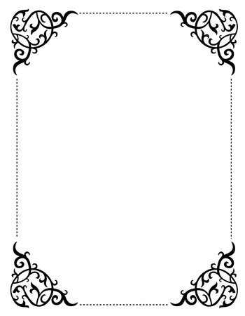 Vector image decorative ornamental frameのイラスト素材