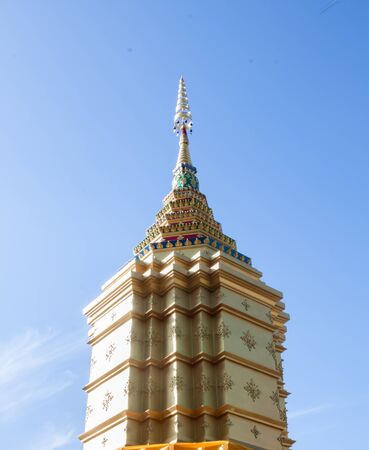 The beauty of Thai northern lanna style architecture in the temple