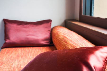 Comfortable oriental style of living room cornerの写真素材