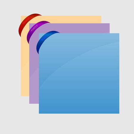 Rubber band corner with sheet on gray background, stock vectorの写真素材