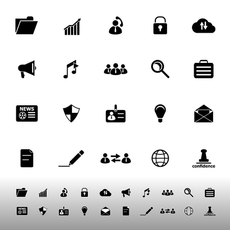 General document icons on white background, stock vectorのイラスト素材