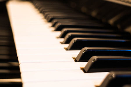 Closeup keyboard of electronic electoneの写真素材