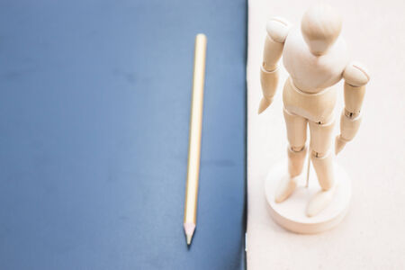 Simply work table of drawing artist, stock photoの写真素材