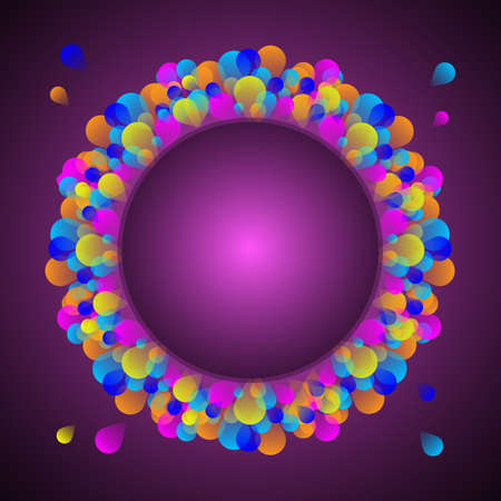 Gorgeous celebration card with colorful balloon, stock vectorのイラスト素材