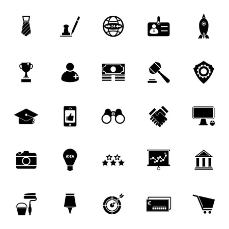 SME icons on white background, stock vectorのイラスト素材