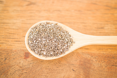 Premium raw organic chia seedsの写真素材