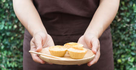 Delicious mini party tartlest with fruit jam, stock photoの写真素材