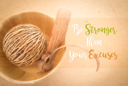 Motivation quote on two-winged Dipterocarpus background, stock photoの写真素材