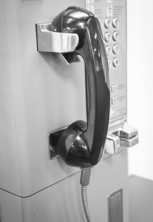 Public payphone on the wall, stock photoの写真素材
