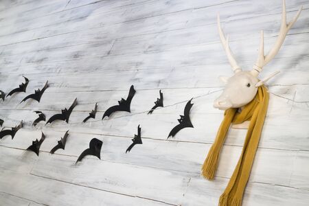 Deer head decoration for Halloween, stock photo