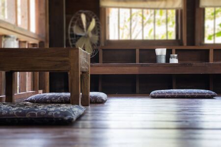Vintage Retro Wooden Oriental Houseの写真素材