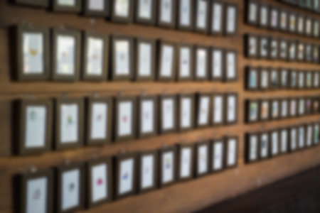Wall Of Mini Frames, stock photoの写真素材