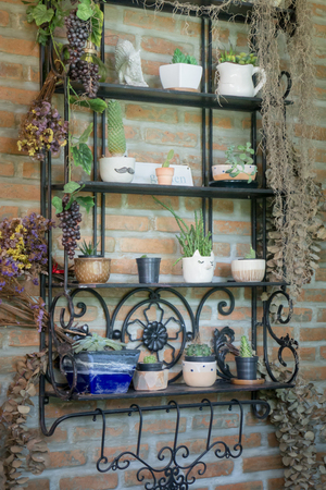 Vintage country house interior decoration, stock photoの写真素材